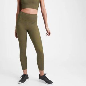 NWT Gap GapFit Women’s High Rise Eclipse Honeycomb Leggings in Olive Grn XL